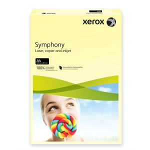 Xerox Symphony színes másolópapír, A4, 160 g, világossárga (pasztell) 250 lap/csomag