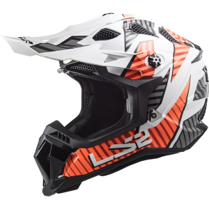 LS2 Motocross sisak LS2 MX700 Subverter Astro fehér-narancssárga