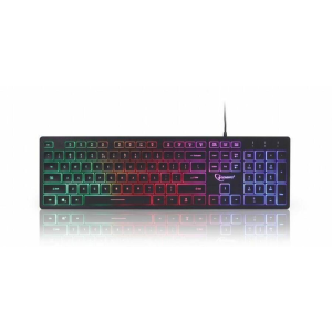 Gembird KB-UML-01 Rainbow Keyboard Black US