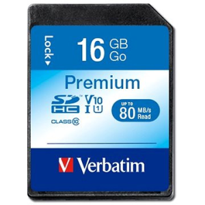 Verbatim Premium SDHC 16GB UHS-I V10 U1