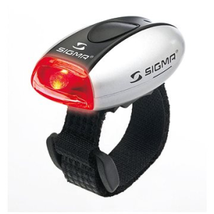 Sigma Micro stříbrná / zadní světlo LED-červená