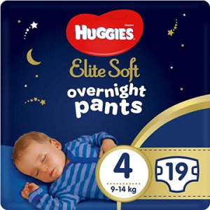 Huggies Elite Soft Pants éjszakai bugyi, 4-es méret (19 db)