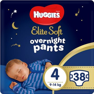 Huggies Elite Soft Pants egész éjszakai, 4-es méret (2× 19 db)