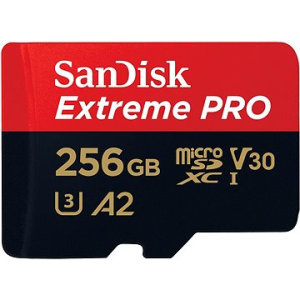Sandisk microSDXC 256 GB Extreme PRO + Rescue PRO Deluxe + SD adapter