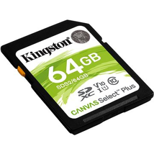 Kingston Canvas Select Plus SDXC 64GB Class 10 UHS-I