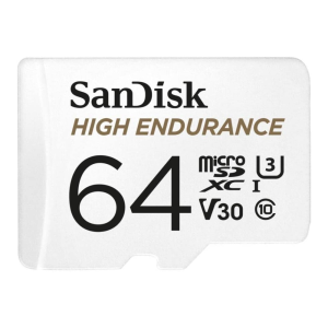 Sandisk 64gb micro sdxc memória kártya sandisk high endurance cl10 u3 v30 + adapter (sdsqqnr-064g-gn6ia / 183566)