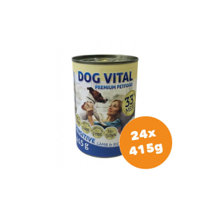 DOG VITAL konzerv sensitive lamb&rice 24x415g