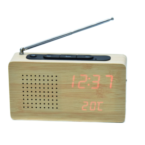 Robi Fahatású ébresztőóra és FM rádió – hőmérővel és piros LED fénnyel