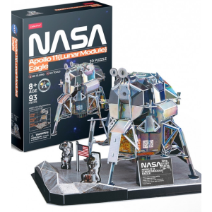 CubicFun 3D puzzle- NASA- Apollo 11- Lunar Module-93db-os