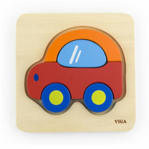 Viga Fa képes kirakó puzzle Viga Autó