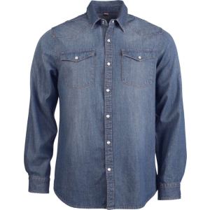 KARIBAN Férfi ing Kariban KA519 Men&#039;S Long-Sleeved Denim Shirt -M, Blue Jean