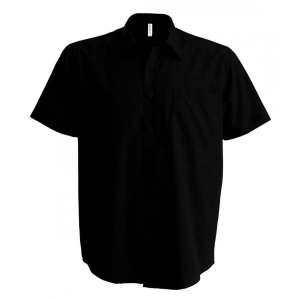 KARIBAN Férfi ing Kariban KA551 Ace - Short-Sleeved Shirt -M, Black