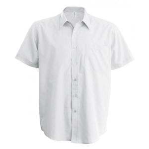 KARIBAN Férfi ing Kariban KA551 Ace - Short-Sleeved Shirt -S, White