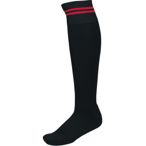 PROACT Uniszex zokni Proact PA015 Striped Sports Socks -31/34, Black/Sporty Red