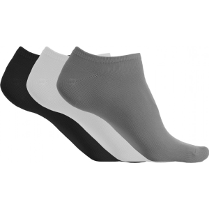 PROACT Uniszex zokni Proact PA033 Microfibre Trainer Socks - pack Of 3 pairs -43/46, Storm Grey/White/Black