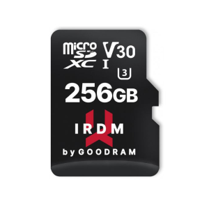 Goodram 256GB microSDXC Goodram IRDM UHS-I U30 V30 memóriakártya + adapter (IR-M3AA-2560R12) (IR-M3AA-2560R12)