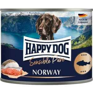 Happy Dog Pur Norway - Szín lazachúsos konzerv (6 x 200 g) 1.2 kg