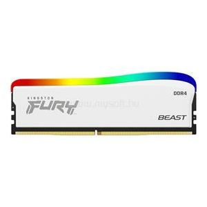Kingston 8GB 3600MT/s DDR-4 CL17 FURY Beast White RGB SE (KF436C17BWA/8) memória (KF436C17BWA/8)