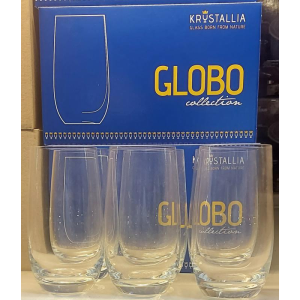  Krystallia Globo üdítős pohár 39cl, 6db