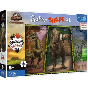 Trefl : Jurassic World - Színes dinók XL puzzle - 104 darabos
