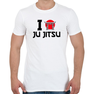 PRINTFASHION I love Ju Jitsu - Férfi póló - Fehér
