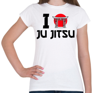 PRINTFASHION I love Ju Jitsu - Női póló - Fehér