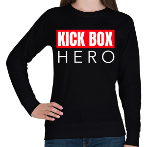 PRINTFASHION KICK BOX HERO - Női pulóver - Fekete