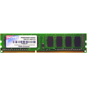 Patriot 4GB 1333MHz DDR3 RAM Patriot Signature Line CL9 (PSD34G13332) (PSD34G13332) - Memória