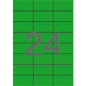 APLI Etikett, 70x37 mm, színes, apli, zöld, 480 etikett/csomag 01594