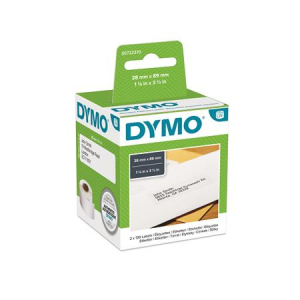 DYMO Etikett, lw nyomtatóhoz, 28x89 mm, 130 db etikett, dymo s0722370