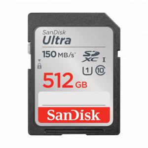 Sandisk 512GB SDXC Ultra UHS-I Class 10 UHS-I (SDSDUNC-512G-GN6IN)