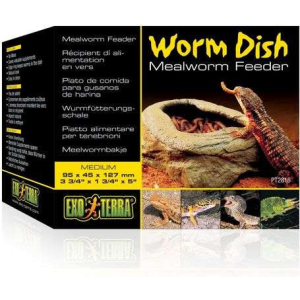 Exo Terra Worm Dish - Kukactál hüllőknek - 11.5 x 9.4 x 5 cm