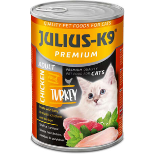 Julius-K9 Julius-K9 Cat Adult Chicken &amp; Turkey nedveseledel (20 x 415 g) 8.3 kg