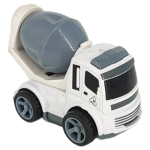  Játék lendkerekes teherautó 11x5,5 cm - fehér mixer
