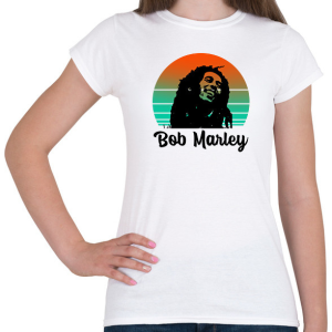 PRINTFASHION Bob Marley - Női póló - Fehér
