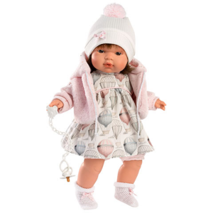 Llorens : Lola 38cm-es síró baba hőlégballonos ruhában (38566)