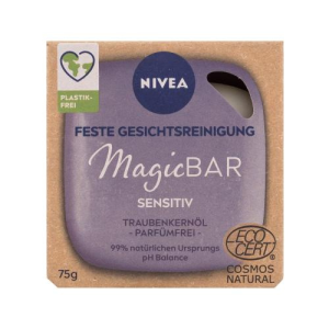 Nivea Magic Bar Sensitive Grape Seed Oil bőrtisztító szappan 75 g nőknek
