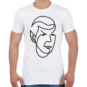 PRINTFASHION Spock - Férfi póló - Fehér