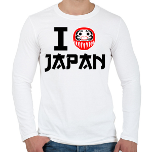 PRINTFASHION I love Japan 4 - Férfi hosszú ujjú póló - Fehér