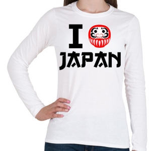 PRINTFASHION I love Japan 4 - Női hosszú ujjú póló - Fehér