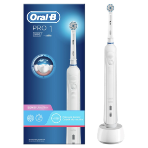Braun Oral-B PRO 1 500 D16 elektromos fogkefe Sensi fejjel (10PO010172) (10PO010172) - Elektromos fogkefe