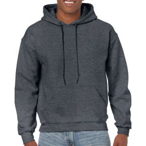 GILDAN Uniszex kapucnis pulóver Gildan GI18500 Heavy Blend™ Adult Hooded Sweatshirt -L, Dark Heather