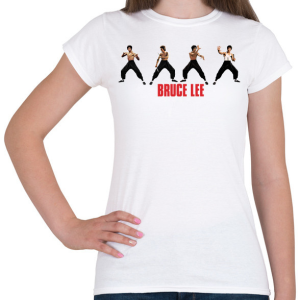 PRINTFASHION Bruce Lee - Női póló - Fehér