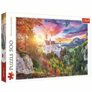 Trefl Kilátás a Neuschwanstein kastélyra 500 db-os puzzle – Trefl