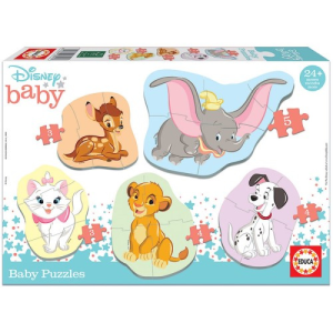 Educa Disney Állatok 2, Baby sziluett puzzle, 3, 4, 5 db-os, E18591