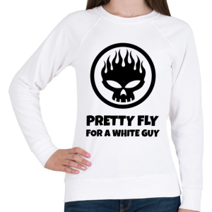 PRINTFASHION PRETTY FLY FOR A WHITE GUY - Női pulóver - Fehér