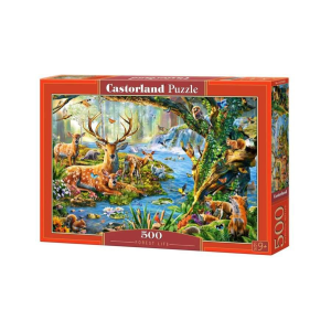 Castorland 500 db-os puzzle - Élet az erdőben (B-52929)