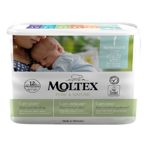Moltex Pelenka Pure & Nature Newborn 2-4 kg (22 db)