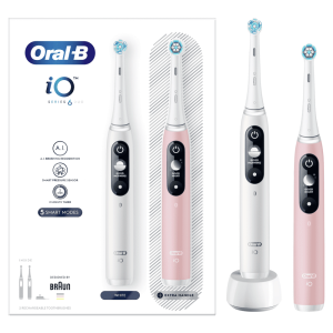  Oral-B elektromos fogkefe készlet iO - 6 - Fehér és rózsaszín