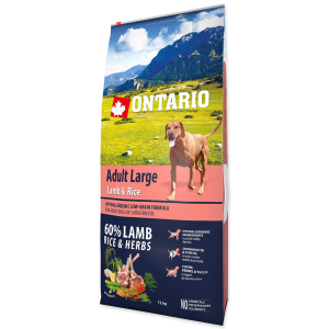 Ontario Adult Large Lamb & Rice Kutyatáp, 12kg